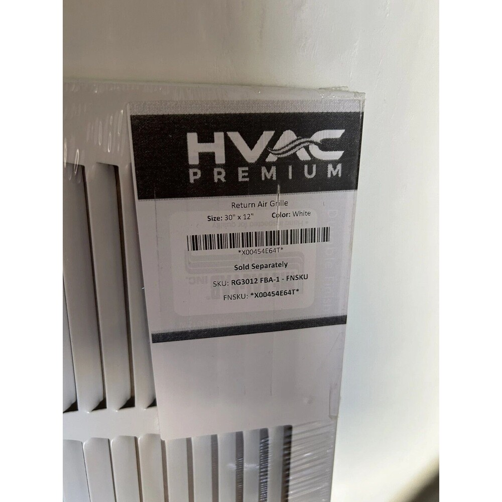 Premium HVAC Return Air Grille  Vent Duct Cover Diffuser 30x12